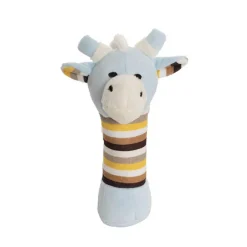 Thomas Giraffe Hand Rattle Baby Blue & Brown (15cmHT)
