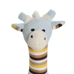Thomas Giraffe Hand Rattle Baby Blue & Brown (15cmHT)