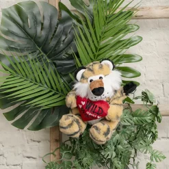 Tiger Caleb w Wild About You Heart Plush Toy Caramel(20cmST)