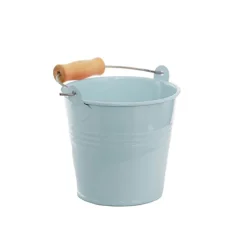 Tin Bucket Bambino Baby Blue (8Dx7cmH)