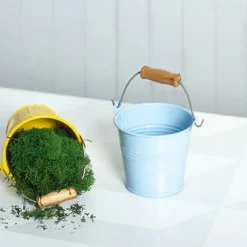 Tin Bucket Bambino Baby Blue (8Dx7cmH)