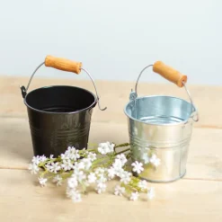 Tin Bucket Bambino Black (8Dx7cmH)