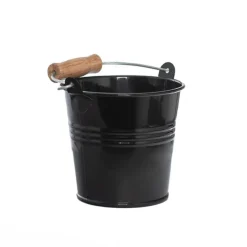 Tin Bucket Bambino Black (8Dx7cmH)