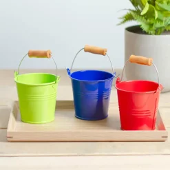 Tin Bucket Bambino Lime (8Dx7cmH)