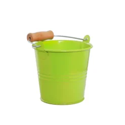 Tin Bucket Bambino Lime (8Dx7cmH)