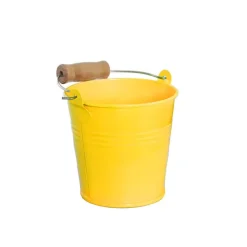 Tin Bucket Bambino Yellow (8Dx7cmH)