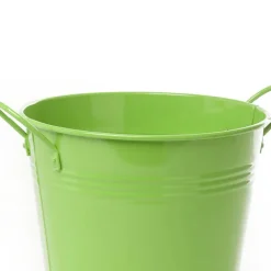 Tin Pot Large side Handles Lime (18Dx15cmH)
