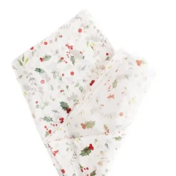 Tissue Paper Christmas Holly Pack 100 17gsm (50x75cm)