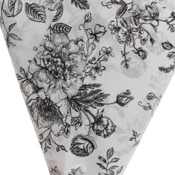 Tissue Paper Inspo Florals Pk100 21gsm Black White(50x75cm)