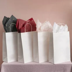 Tissue Paper Inspo Gold Hearts 17gsm Pk100 Pink (50x75cm)