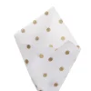 Tissue Paper Inspo Gold Spots Pk100 17gsm White (50x75cm)