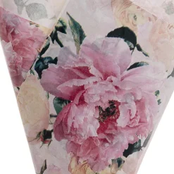 Tissue Paper Luxe Floral Pk100 28gsm Pink White (50x75cm)