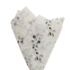 Tissue Paper Luxe Leaves Pk100 28gsm White (50x75cm)