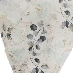 Tissue Paper Luxe Leaves Pk100 28gsm White (50x75cm)