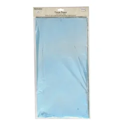 Tissue Paper Pack 100 Acid Free 17gsm Light Blue (50x75cm)
