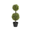 Topiary Tree 2 Ball Faux Boxwood UV Resistant Green (70cmH)