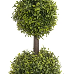 Topiary Tree 2 Ball Faux Boxwood UV Resistant Green (70cmH)