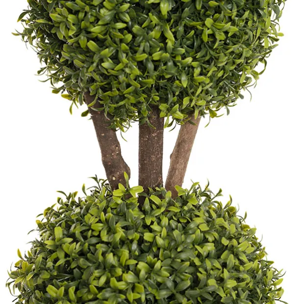 Topiary Tree 3 Ball Faux Boxwood UV Resistant Green (120cmH)