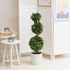 Topiary Tree 3 Ball Osmanthus UV Resistant Green (90cmH)