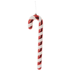 Traditional Hanging Candy Cane Red & White (11x3.5x42cmH)