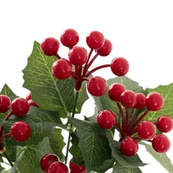 Traditional Holly Berry Spray Red (35cmH)
