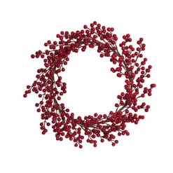 Traditional Lush Berry Wreath Red (45cmD)