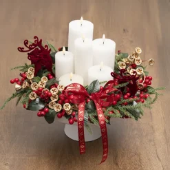 Traditional Lush Berry Wreath Red (45cmD)