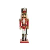Traditional Nutcracker w Sword Red (36cmH)