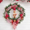 Traditional Pine & Red Berry Wreath Green (60cmD)
