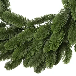 Traditional Real Touch Pine Wreath Green (55cmD)
