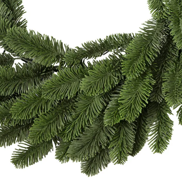 Traditional Real Touch Pine Wreath Green (55cmD)