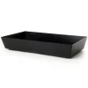 Tray Plastic Rectangle (36x20x6cm) Black