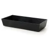 Tray Plastic Rectangle (27x13x5cmH) Black