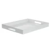 Tray Rectangular w Handles White (40x30x4cmH)