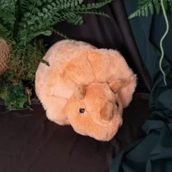 Triceratops Dinosaur Plush Soft Toy Orange (31x16cmHT)