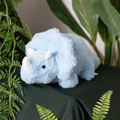 Triceratops Dinosaur Plush Soft Toy Soft Blue (31x16cmHT)