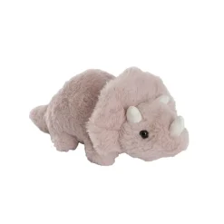 Triceratops Dinosaur Plush Soft Toy Dusty Pink (31x16cmHT)