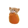 Tumbler Cat Plush Puff Soft Toy Orange (25cmHT)
