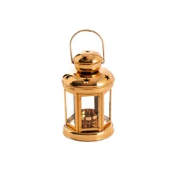 Twilight Metal Hanging Lantern Gold (10x15cmH)
