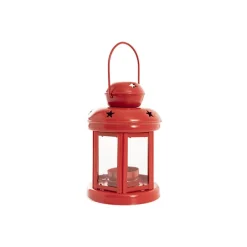 Twilight Metal Hanging Lantern Red (10x15cmH)