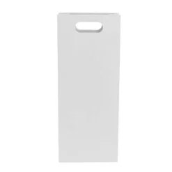 Two Bottle Kraft Wine Bag Pack 5 White (17Wx9Gx42cmH)