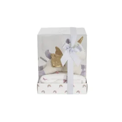 Unicorn Pebbles & Blanket Gift Pack Purple (20x18x26cm)