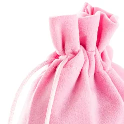 Velvet Gift Bag Medium Pack 6 Baby Pink (12.5x17cmH)
