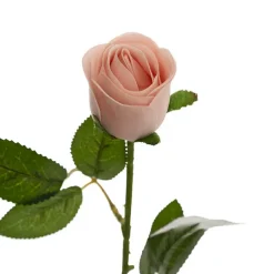 Velvet Rose Bud Stem Powder Pink (54cmH)