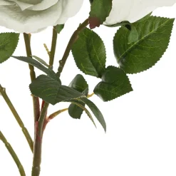 Velvet Rose x 5 Head Spray White (75cmH)