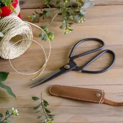 Vintage Florist Scissors Pouch Black (19cm)