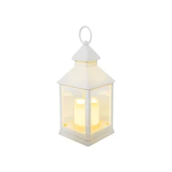 Vintage Lantern With LED Candle White (10.5Dx24cmH)