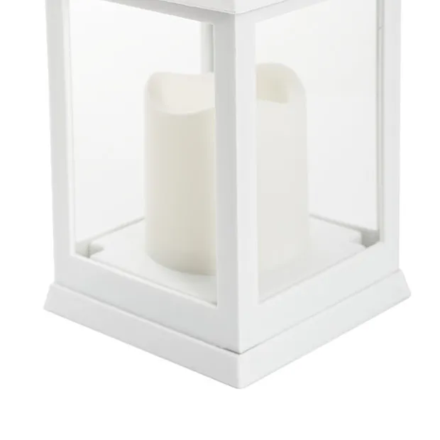 Vintage Lantern With LED Candle White (10.5Dx24cmH)