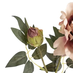 Vintage Peony Spray Dusty Pink (70cmH)