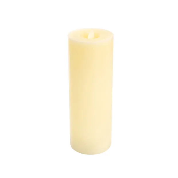 Wax LED Swing Flickering Pillar Candle Ivory (7.5Dx20cmH)